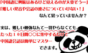 １０日間中国語完全マスタープログラム